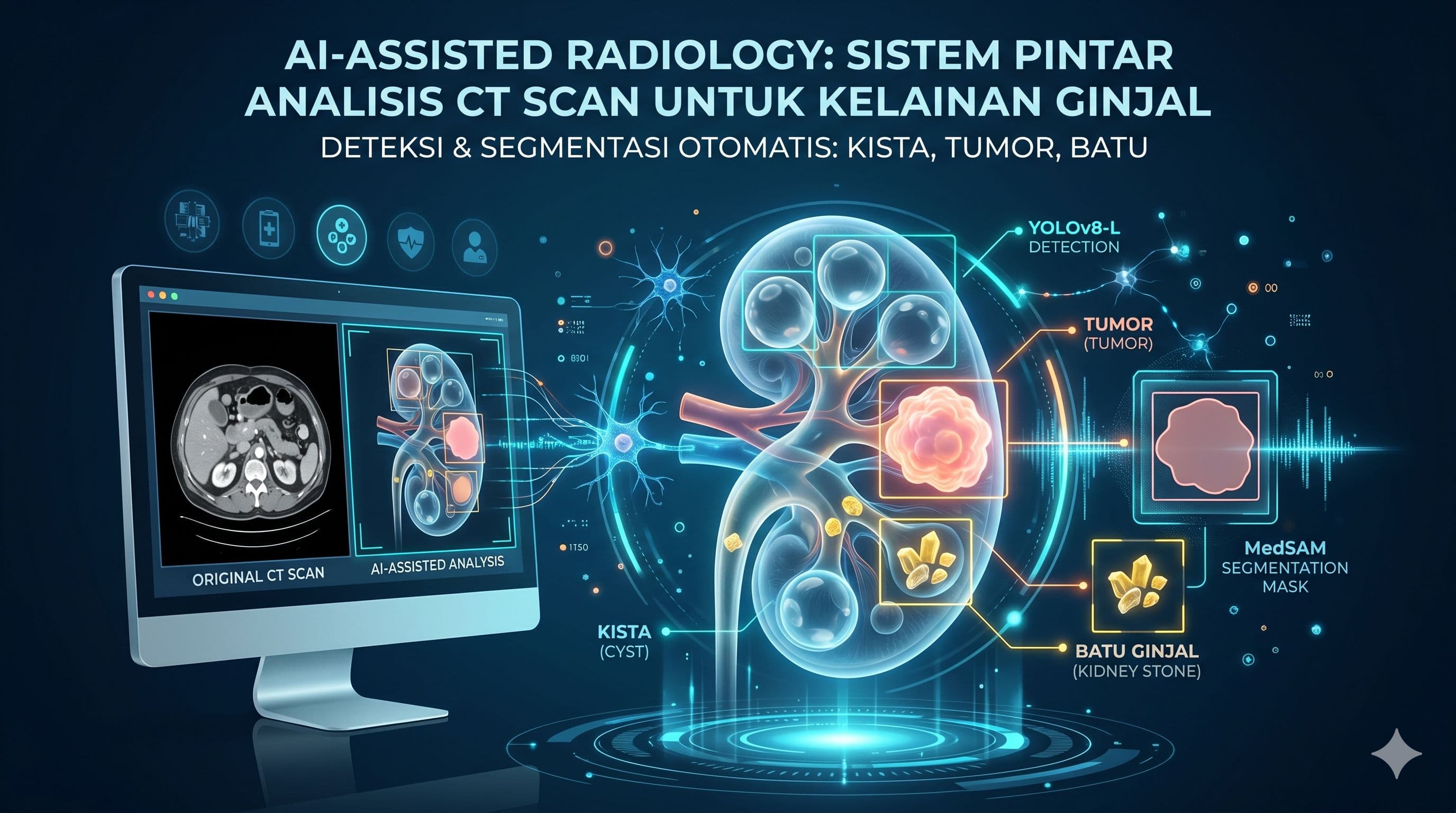 AI-Assisted Radiology: Sistem Pintar Analisis CT Scan untuk Kelainan Ginjal